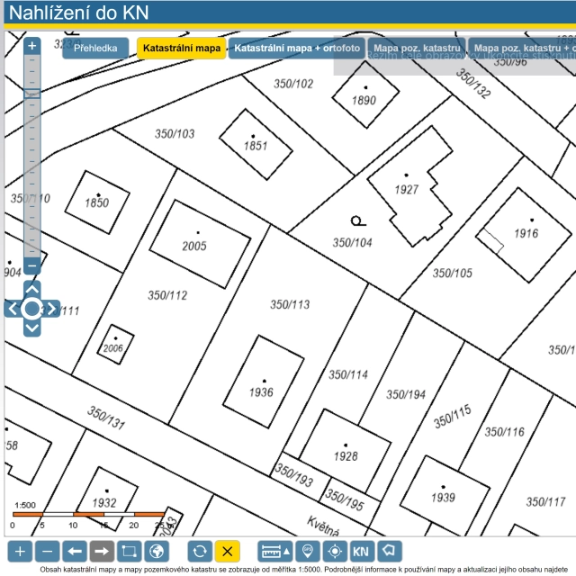 Jak nahlížet do katastru nemovitostí