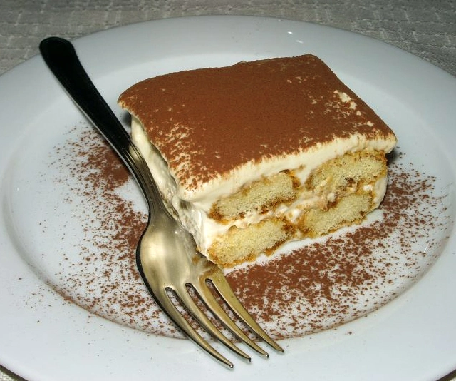 Tiramisu z mascarpone se šlehačkou